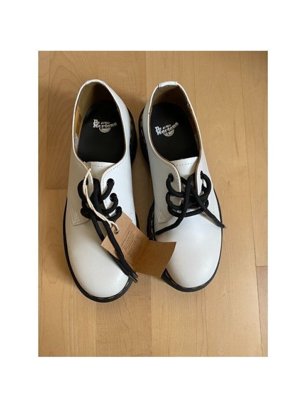 Dr. Martens Women white "1461 Quad" platform lace up shoes *Missized - Picture 7 of 10